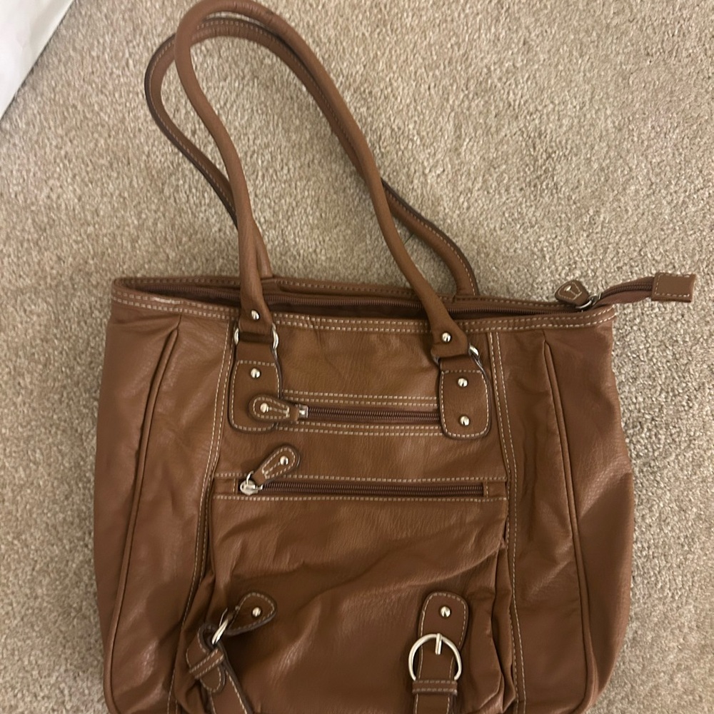 Brown Leather Tote Bag